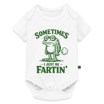 Parfois, je suis juste une grenouille qui pète. - Body à manches courtes Premium Bébé - blanc - Devant