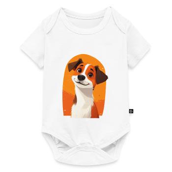 Cute dog - Baby Premium short-sleeve bodysuit - white - Front