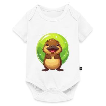 Schnabeltier - Baby Premium Kurzarmbody - Weiß - Vorne