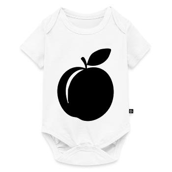 Peach Silhouette – Sweet Summer Design - Baby Premium short-sleeve bodysuit - white - Front