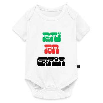 BETE FÜR GWADA - Baby Premium Kurzarmbody - Weiß - Vorne