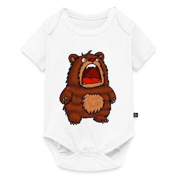 Ours Affamé - Body à manches courtes Premium Bébé - blanc - Devant