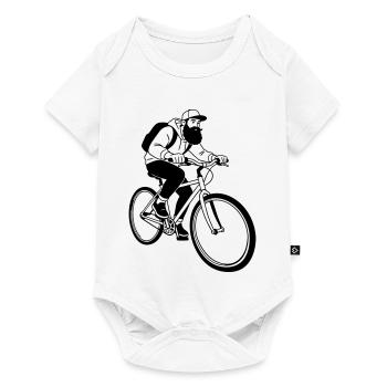 bike hipster - Baby Premium short-sleeve bodysuit - white - Front