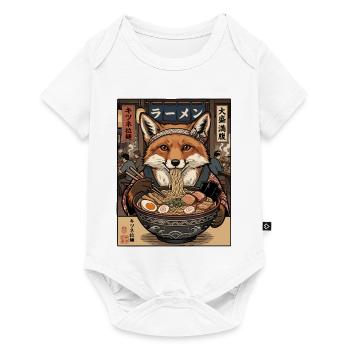 Ramen Fox Feast - Baby Premium short-sleeve bodysuit - white - Front