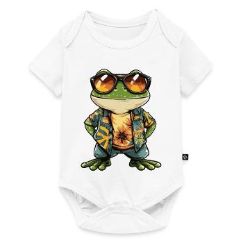 Holiday des bandes dessinées Frog - Body à manches courtes Premium Bébé - blanc - Devant