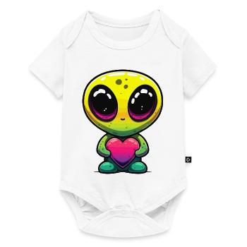 Kawaii Rainbow Heart Friend - Baby Premium short-sleeve bodysuit - white - Front