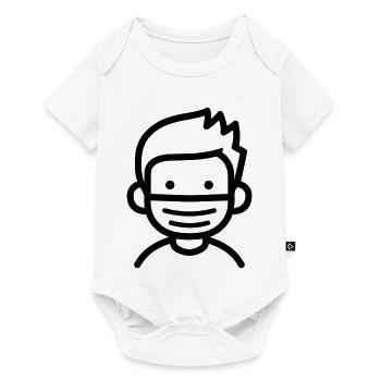 mask - Baby Premium short-sleeve bodysuit - white - Front