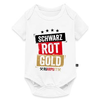 Schwarz Rot Gold Ruhrpott - Baby Premium Kurzarmbody - Weiß - Vorne