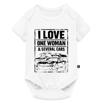 Humour Voiture - I Love One Woman & Several Cars - Body à manches courtes Premium Bébé - blanc - Devant