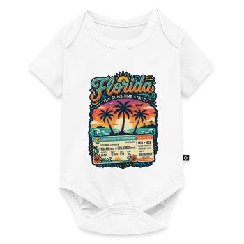 Florida Sunshine State – Conception de cartes d’embarquement pour voyager - Body à manches courtes Premium Bébé - blanc - Devant