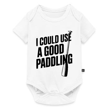 Ich könnte ein gutes Paddeln gebrauchen - Baby Premium Kurzarmbody - Weiß - Vorne