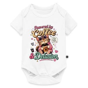 Coffee Cat: Power Delusion - Baby Premium short-sleeve bodysuit - white - Front