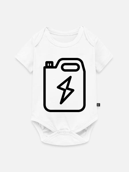 Brennstoff - Baby Premium Kurzarmbody - Weiß