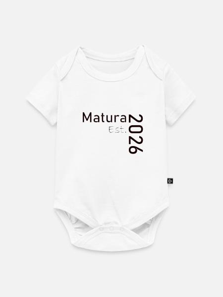 Matura 2026 Est. Design - Baby Premium Kurzarmbody - Weiß