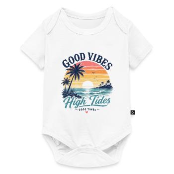 Vibes High Tides Sunset - Baby Premium short-sleeve bodysuit - white - Front