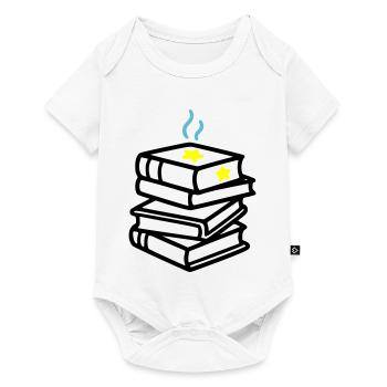 Stack of Books Star Fantasy Reading Book Club - Baby Premium short-sleeve bodysuit - white - Front