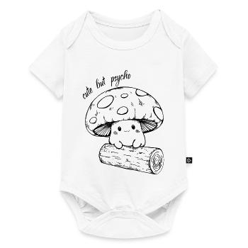 Süßer Pilz - cute but psycho - Baby Premium short-sleeve bodysuit - white - Front