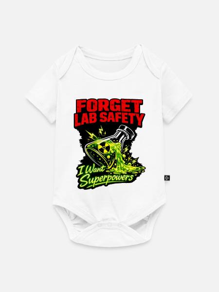 Lab-Safety Adieu: Superkräfte - Baby Premium Kurzarmbody - Weiß
