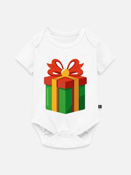 Geschenk - Baby Premium Kurzarmbody - Weiß