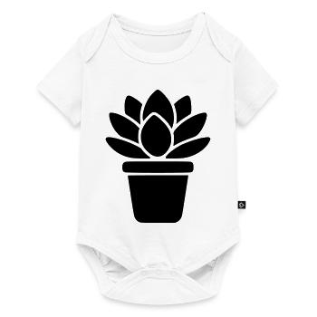 Succulent Houseplant Plant Mom Botany - Baby Premium short-sleeve bodysuit - white - Front