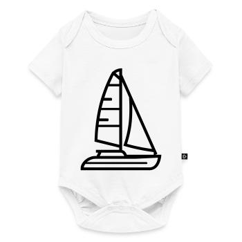 bateau - Body à manches courtes Premium Bébé - blanc - Devant