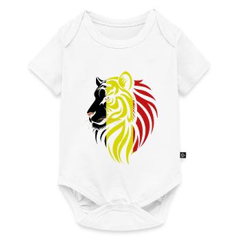 Belgica - Belgium - Tiger Flags - Baby Premium short-sleeve bodysuit - white - Front
