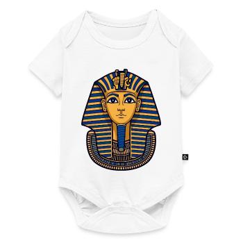 Pharaos Maske des Tutanchamun - Baby Premium Kurzarmbody - Weiß - Vorne