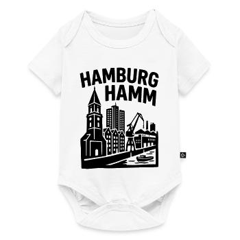 Hamburg Hamm - Baby Premium Kurzarmbody - Weiß - Vorne