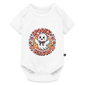 Saison effrayante Halloween - Body à manches courtes Premium Bébé - blanc - Devant