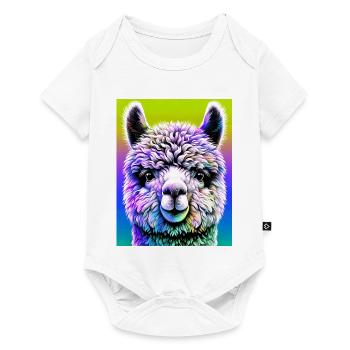 Alpaca - Baby Premium short-sleeve bodysuit - white - Front