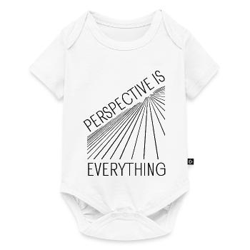 Perspective Is Everything Motivational Geometric - Baby Premium short-sleeve bodysuit - white - Front