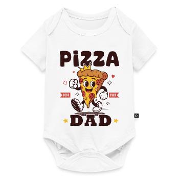 Pizza-Papa Pizza-Liebhaber-Geschenk - Baby Premium Kurzarmbody - Weiß - Vorne