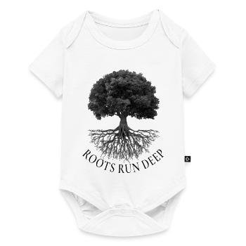 Roots Run Deep – Baum mit Wurzeln - Baby Premium Kurzarmbody - Weiß - Vorne