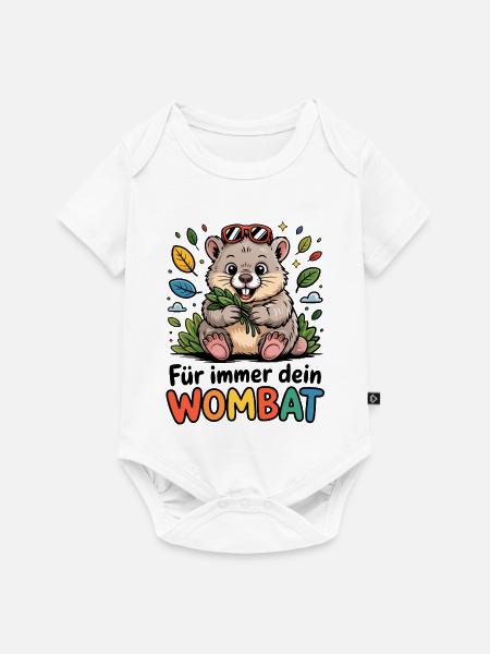 Wombat Spruch - Baby Premium Kurzarmbody - Weiß