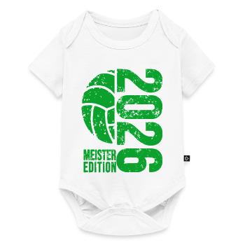 Volleyball Master Shirt 2026, Green , Bottle - Baby Premium short-sleeve bodysuit - white - Front