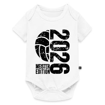 Volleyball Master Cap 2026, Black Pullover Hoodie - Baby Premium short-sleeve bodysuit - white - Front