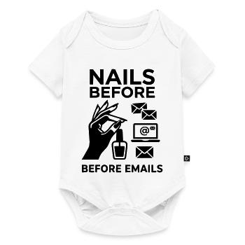 nails before mails - Baby Premium short-sleeve bodysuit - white - Front