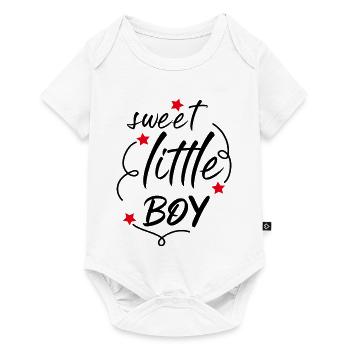 Petits garçons adorables, petits garçons mignons Bébés dictons - Body à manches courtes Premium Bébé - blanc - Devant