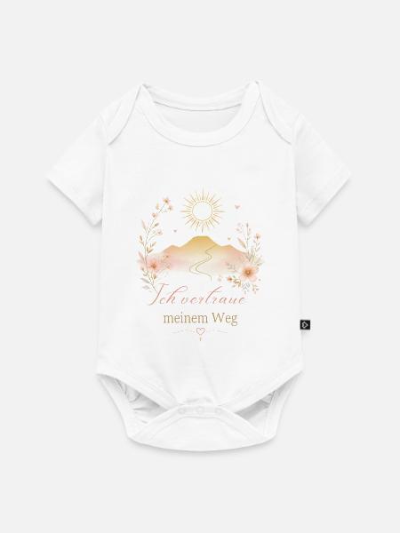Ich vertraue meinem Weg - Baby Premium Kurzarmbody - Weiß