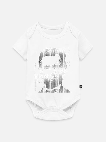 Abraham Lincoln ASCII-Porträt - Baby Premium Kurzarmbody - Weiß