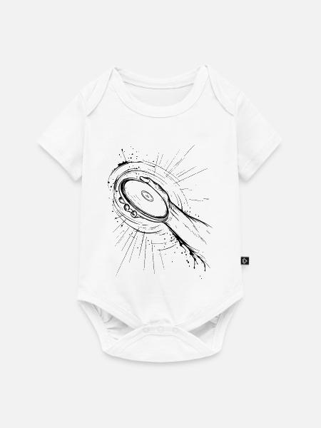 Diskus werfen - Baby Premium Kurzarmbody - Weiß