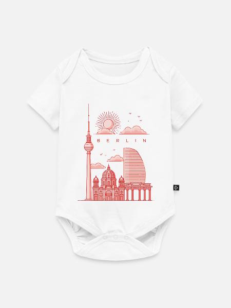 Berline Style - Baby Premium Kurzarmbody - Weiß
