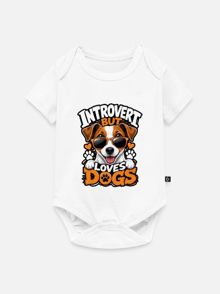 Jack Russell Terrier - Baby Premium Kurzarmbody - Weiß