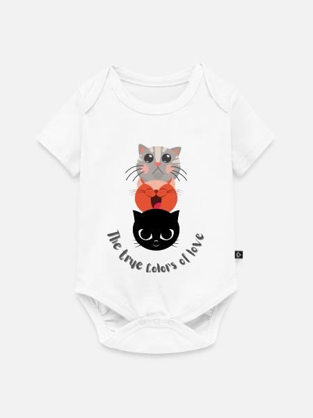 Wahre Farben der Liebe - Baby Premium Kurzarmbody - Weiß