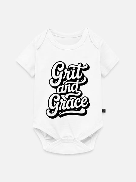 Grit_and_Grace - Baby Premium Kurzarmbody - Weiß