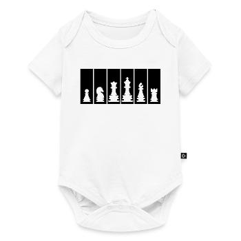 Chess Pieces Chess Player Chess Club Icon - Baby Premium short-sleeve bodysuit - white - Front