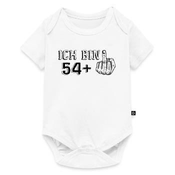 Lustiges Geburtstagsgeschenk Ich Bin 54 Mehr 1 - Baby Premium Kurzarmbody - Weiß - Vorne