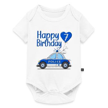 Happy Birthday 7 Police - Baby Premium short-sleeve bodysuit - white - Front