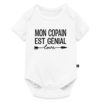 Mon Copain est génial, cadeau copain.cadeau copine - Body à manches courtes Premium Bébé - blanc - Devant