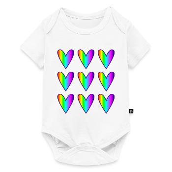MOM. MOTHER's DAY. HAPPY MOTHER'S DAY. HEART - Baby Premium short-sleeve bodysuit - white - Front